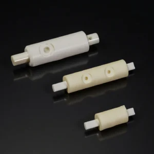 Side view of cylindrical alumina ceramic dispensing valve