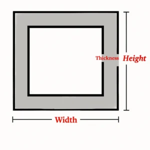 Alumina Corundum Square Tube with bore