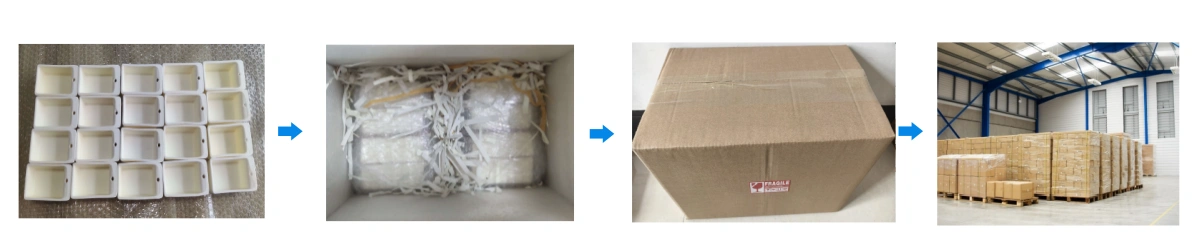 Alumina Crucible Boat Packaging