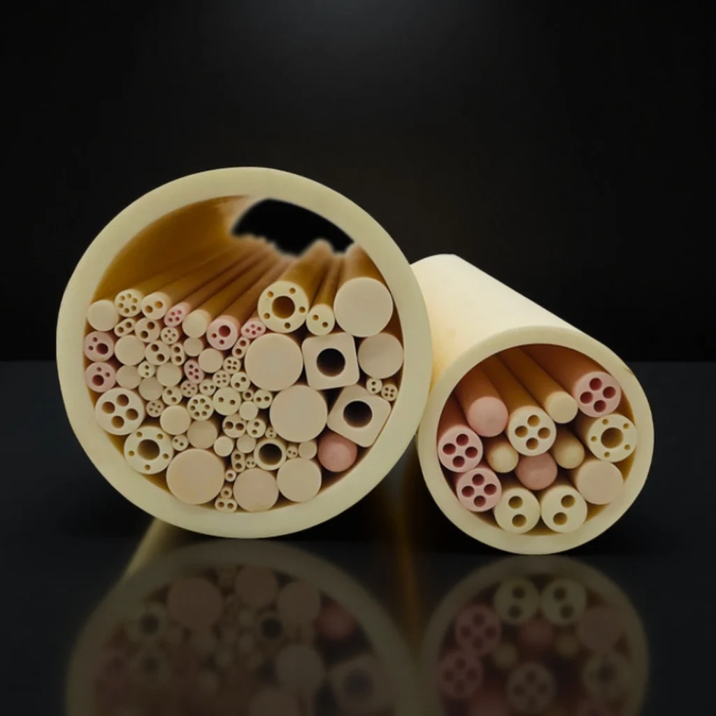 6-hole alumina tube for laboratory heating systems