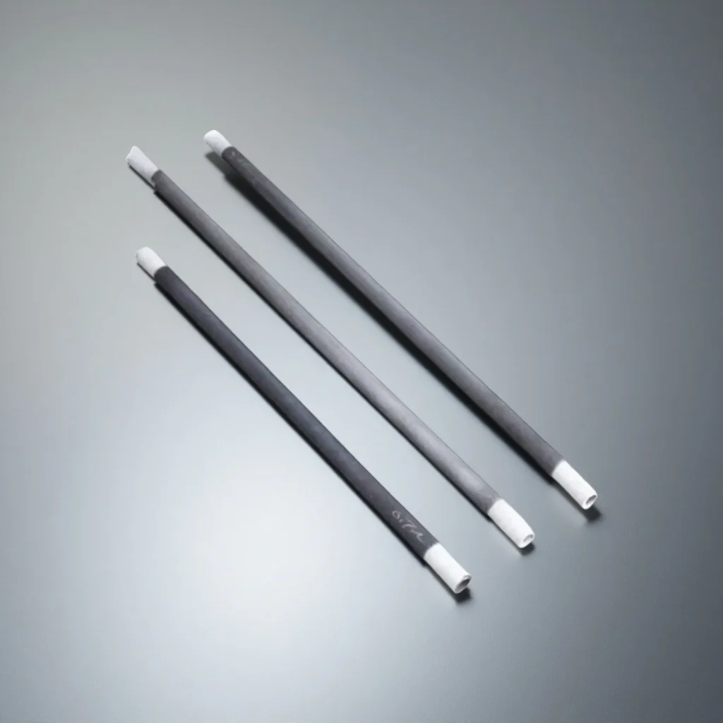 Closed-end silicon carbide tube for sintering furnace