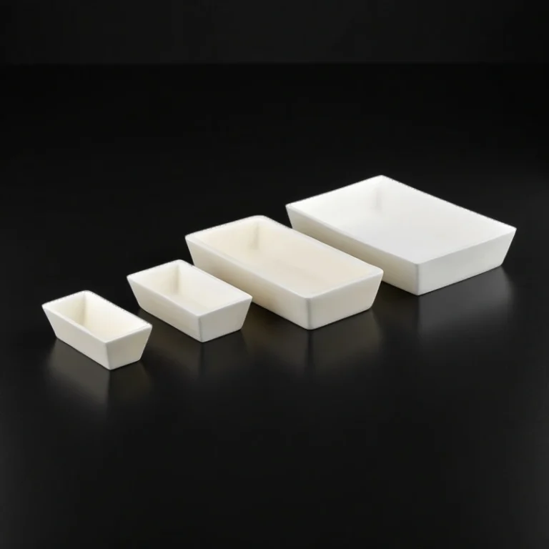 High Temperature Resistance Trapezoid Alumina Crucibles & Boats