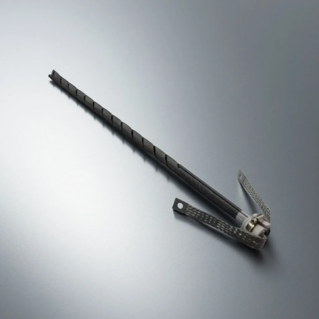 Silicon carbide heating tube installed in lab furnace