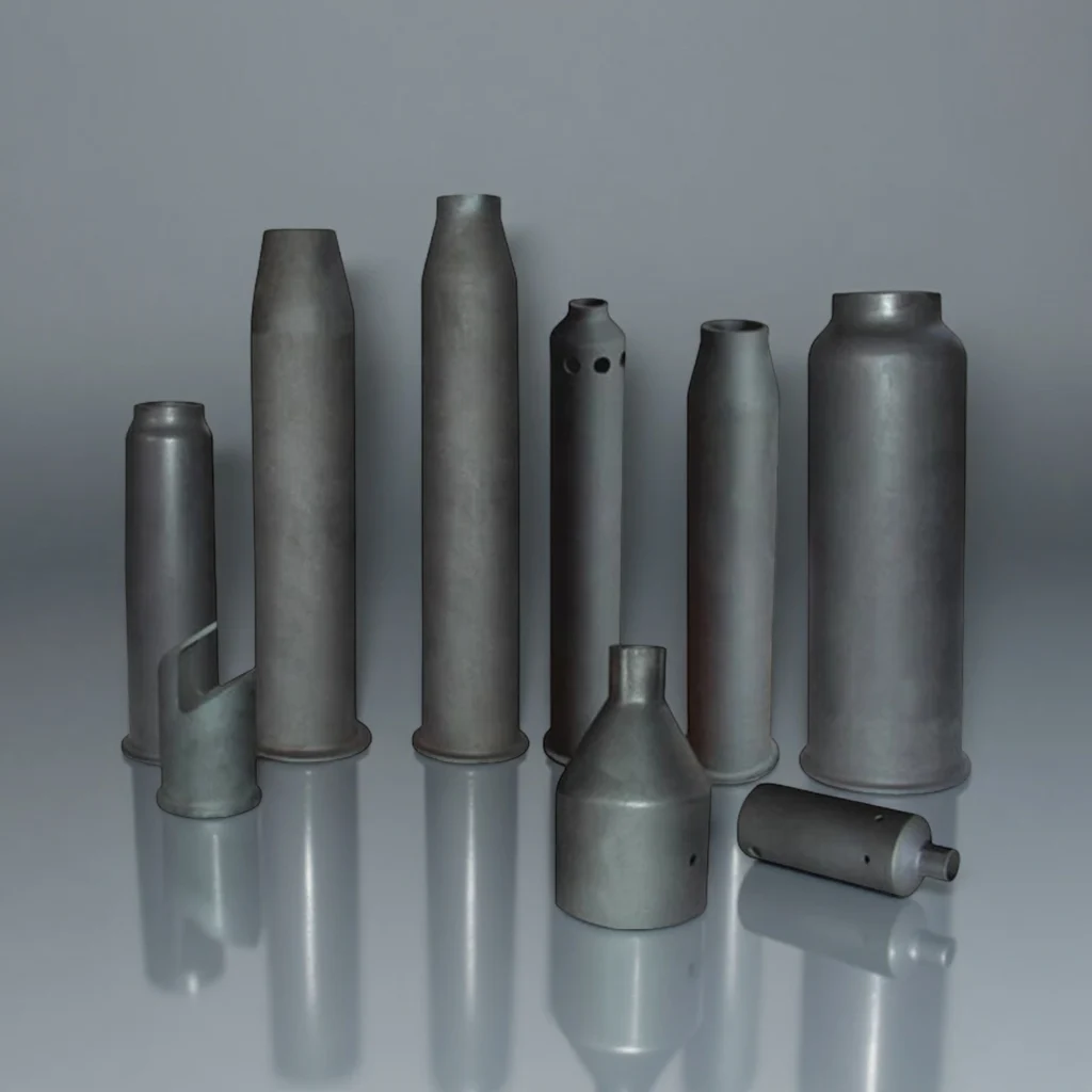 Front view of SiC burner nozzle used in high-temperature furnaces