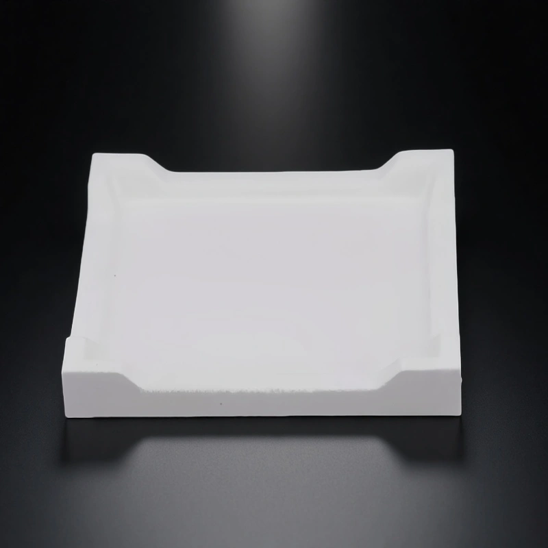 customized alumina tray with lid – calcination setup