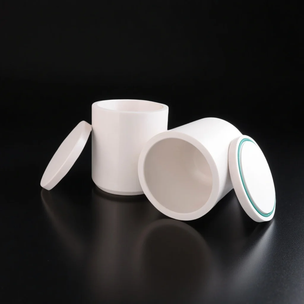 YSZ ball mill container with lid