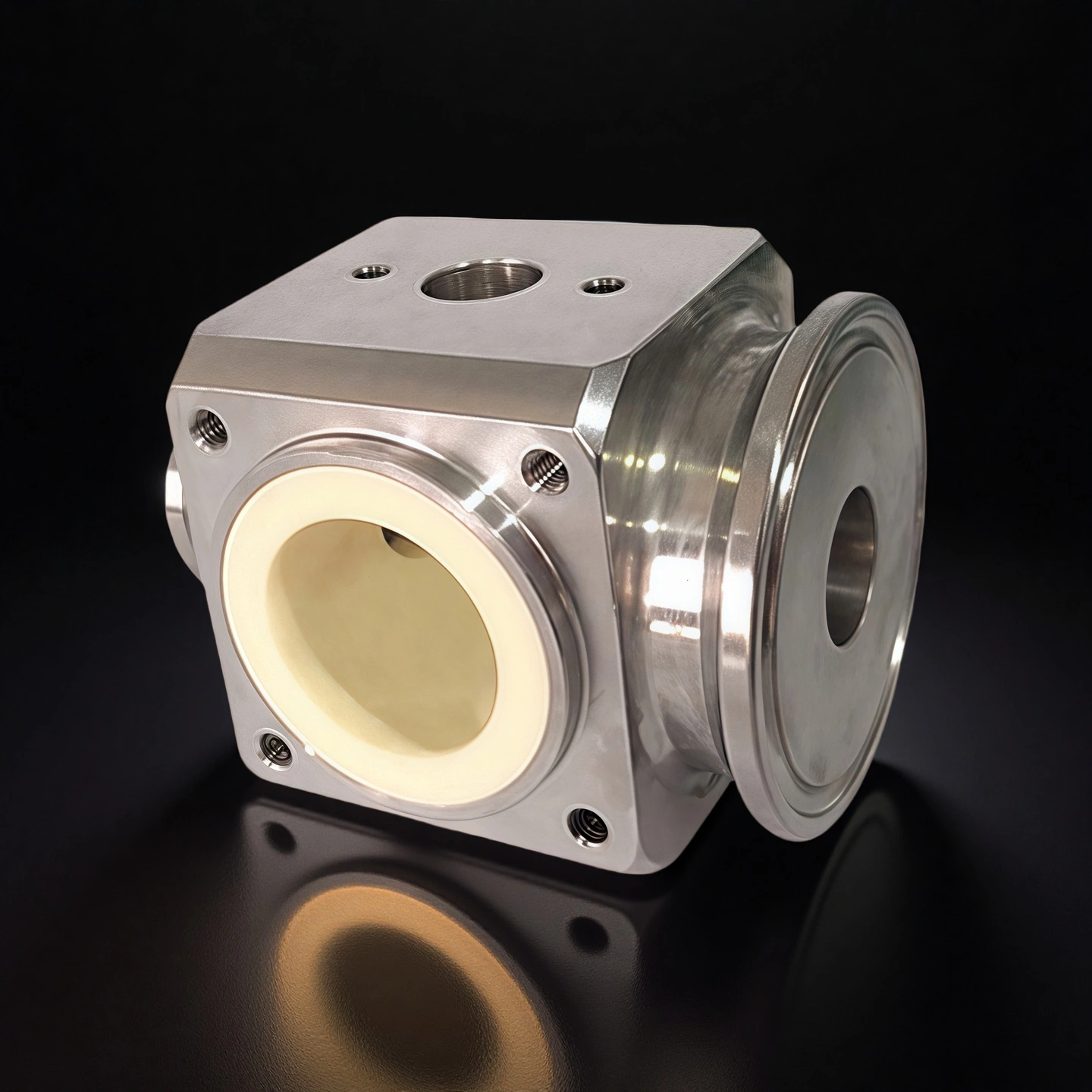 Al2O3 valve core with anti-abrasion surface finish