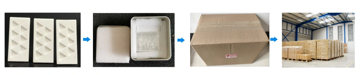 Alumina Ceramic Ash Boats Packaging