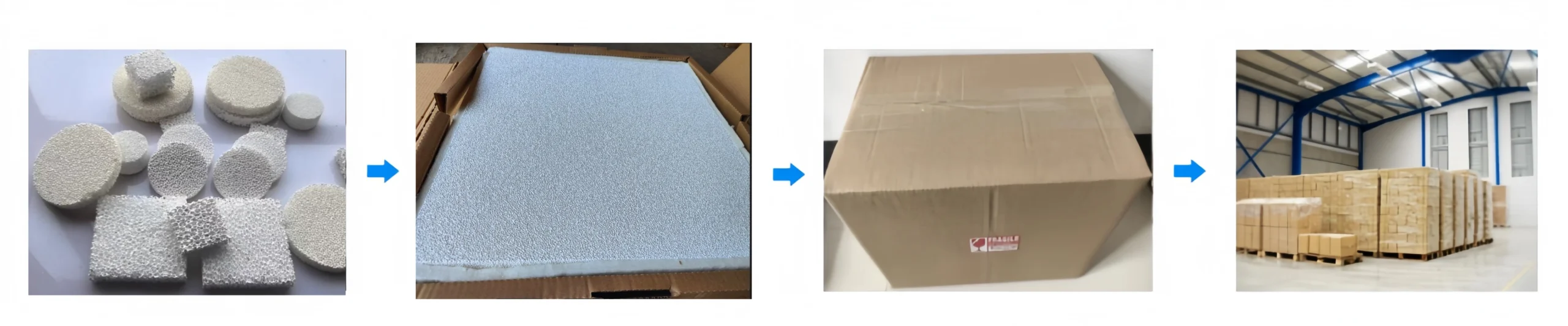 Alumina Ceramic Foam Filter Packaging