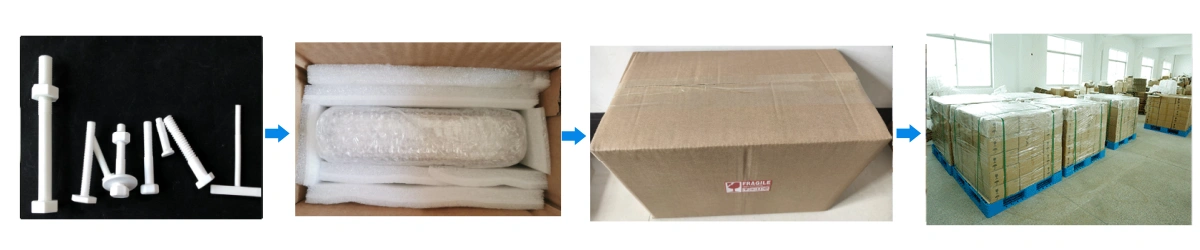 Alumina Ceramic Screws Packaging