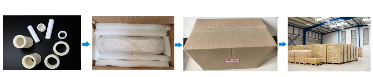 Alumina Ceramic Sleeve for Shaft Packaging