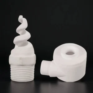 Angular view of high-purity ceramic alumina nozzle