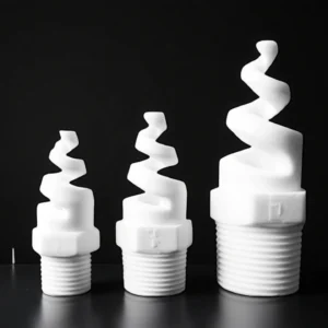 Angular view of high-purity ceramic alumina nozzle