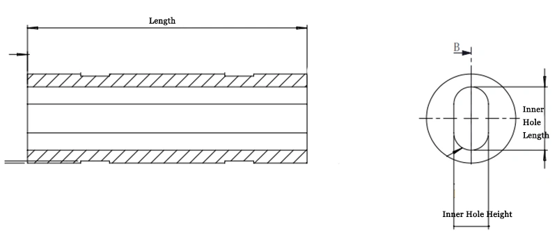 size of Alumina Ceramic Laser Reflector-Ovail Shaped