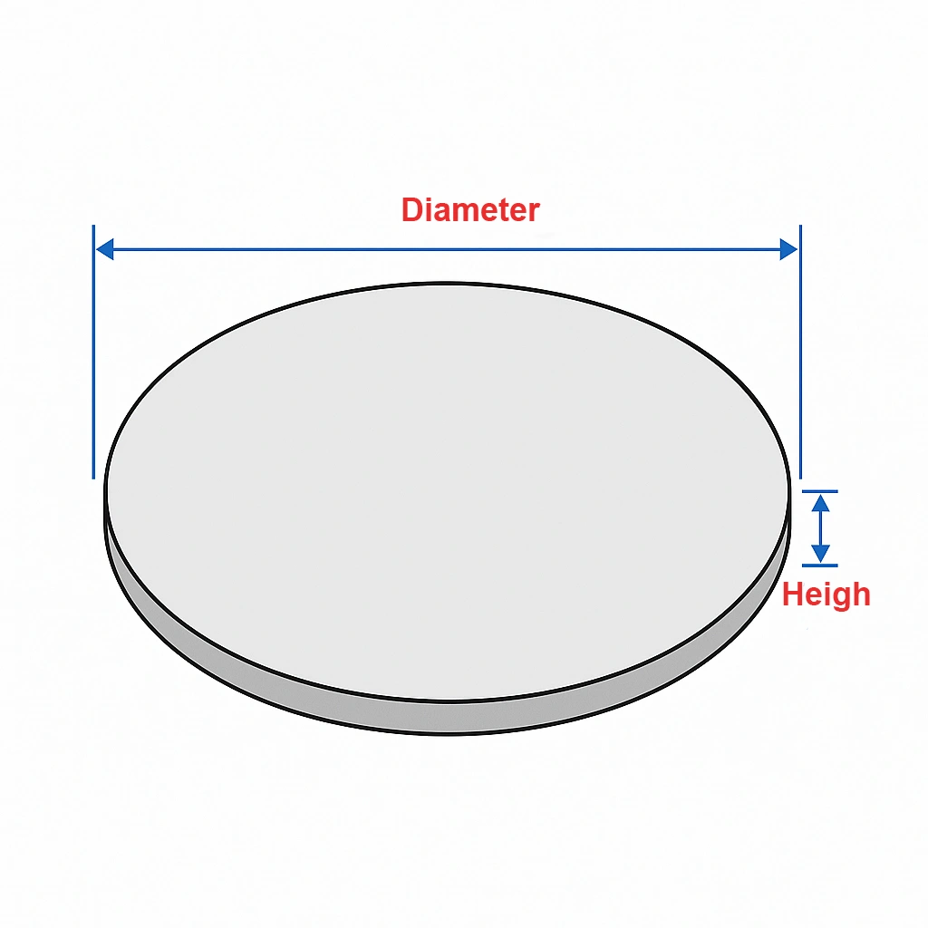 Aluminum Nitride Plate Round size image