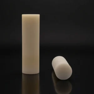 Cylindrical aluminum nitride rod with polished surface