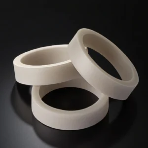 Top view of aluminum nitride washer with central hole