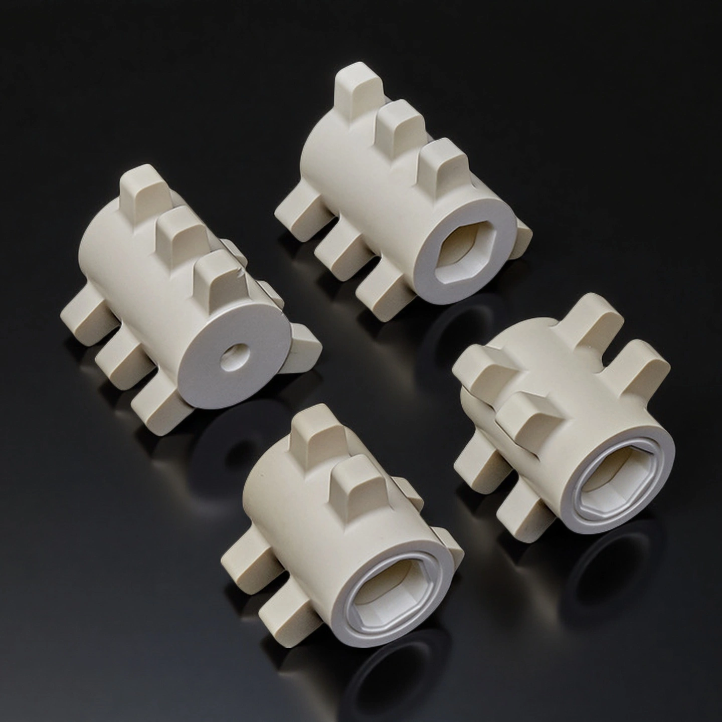 Cross-sectional cut showing solid wall thickness