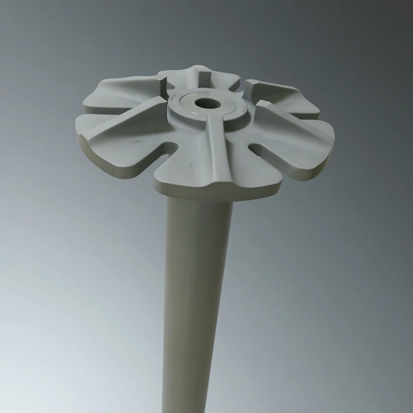 Custom silicon nitride rotor with integrated shaft