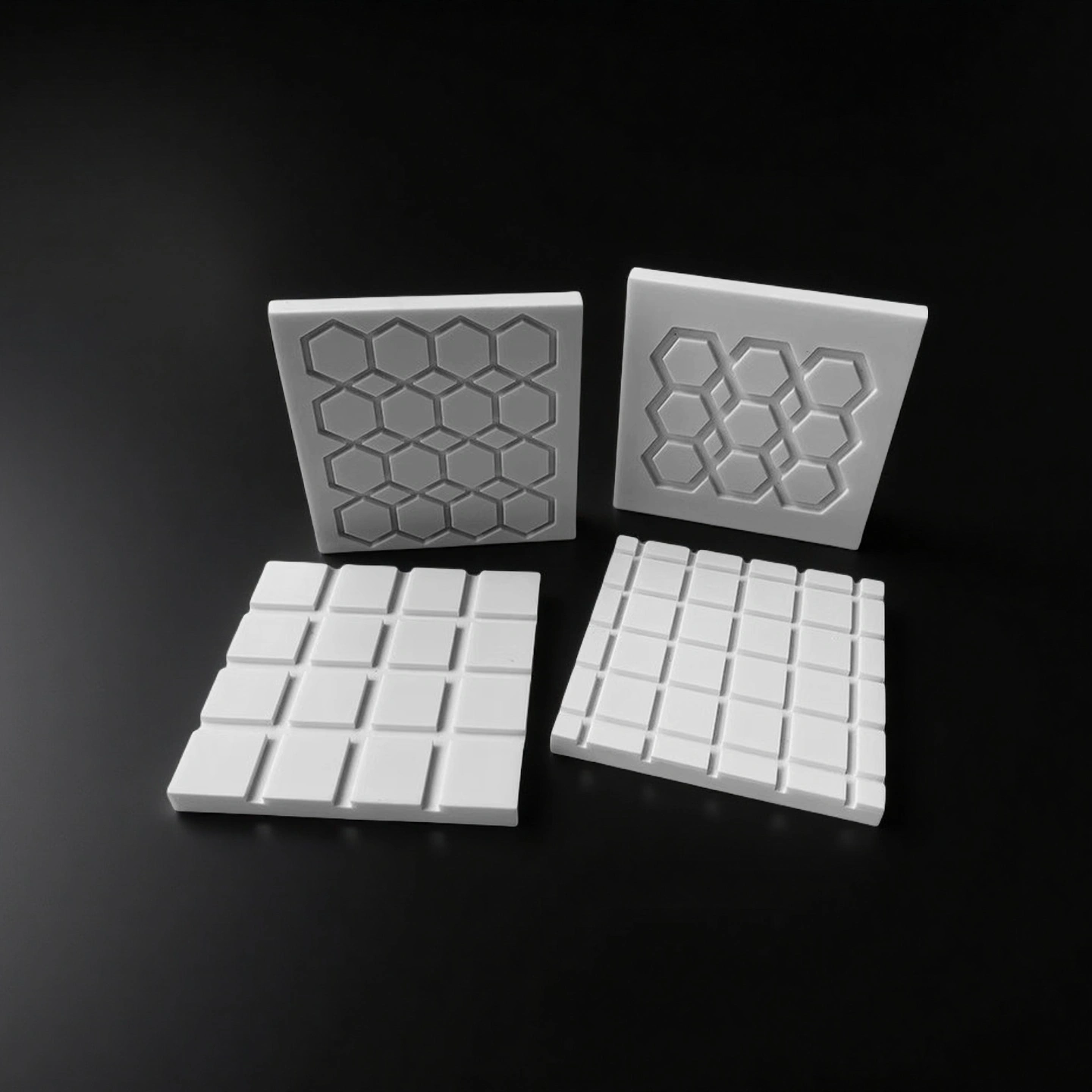 ZTA ceramic plate with machined slot and mounting holes