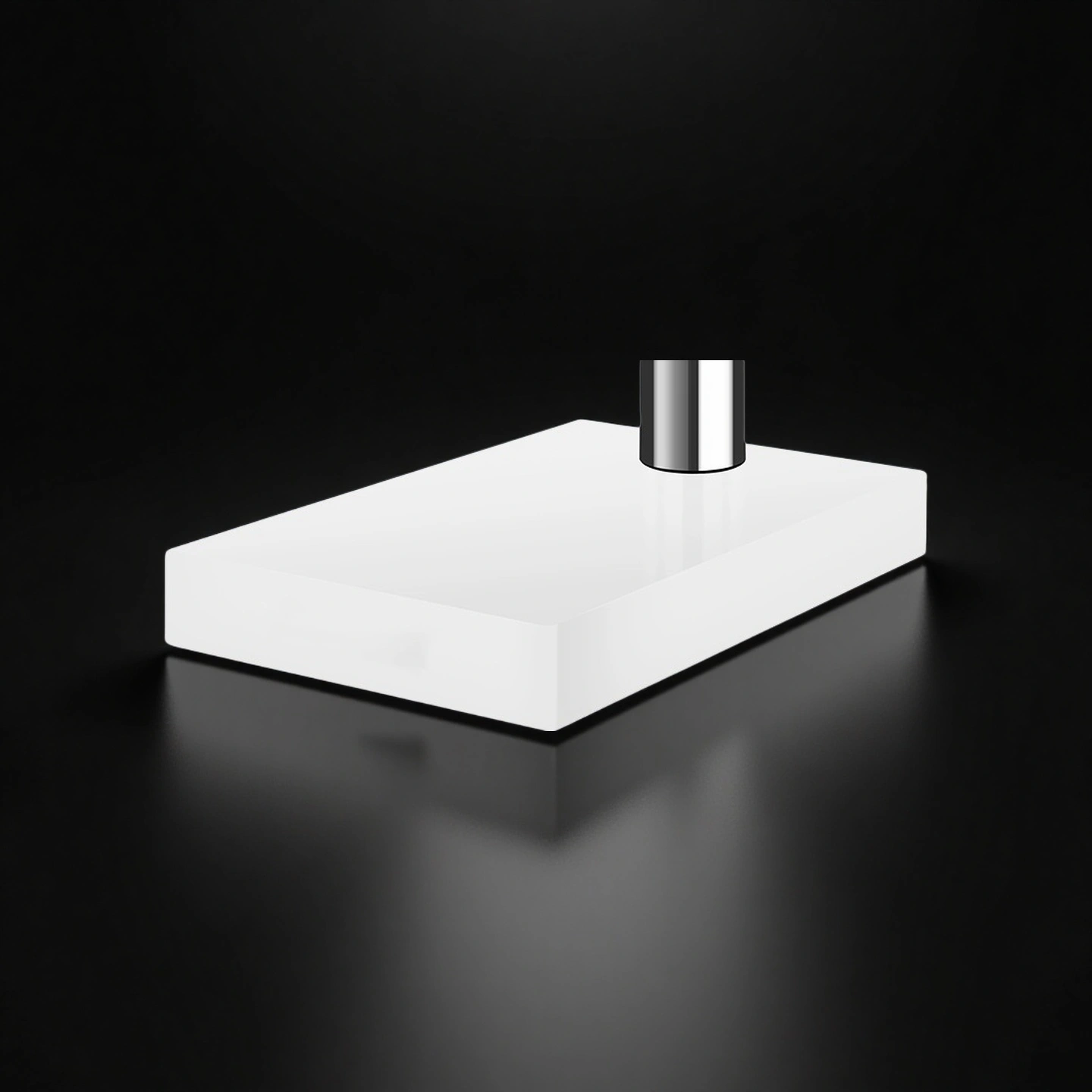 Rectangle ceramic measuring block with precision grooves