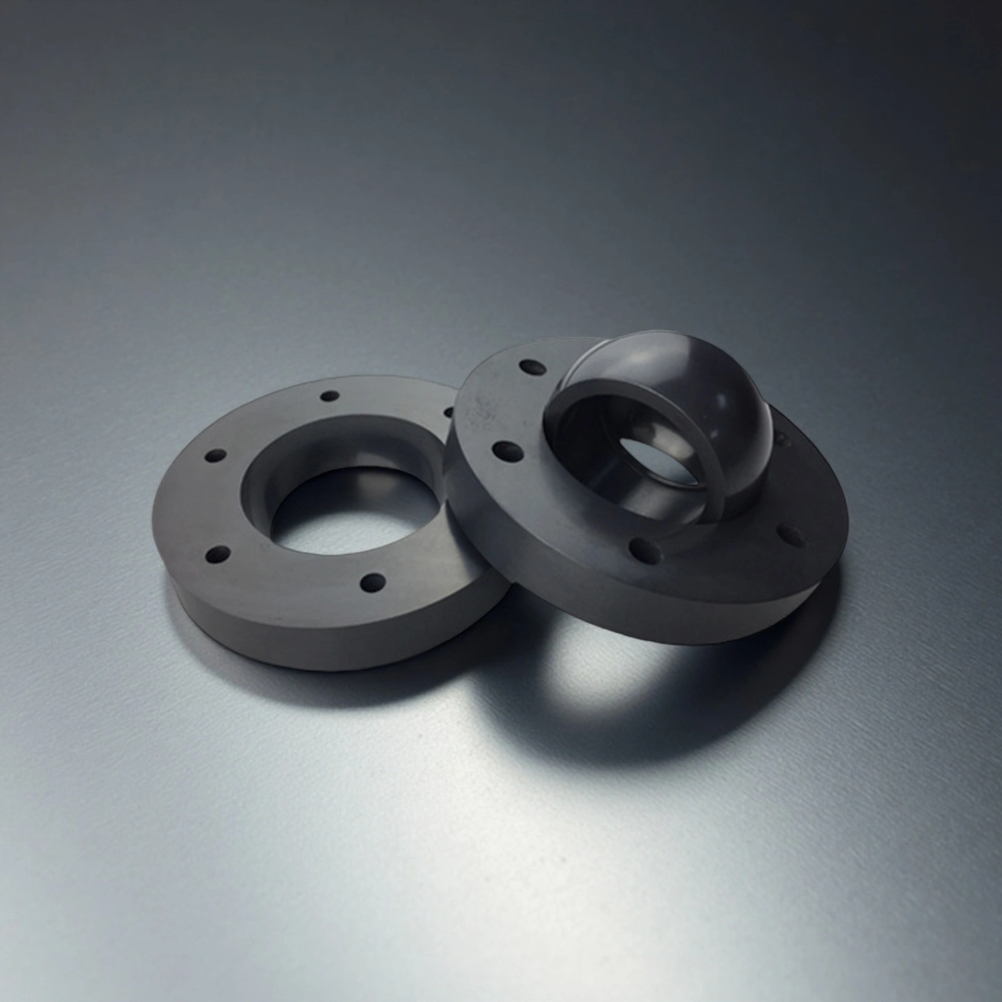 Custom size silicon nitride ball valve with threaded ends