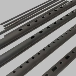 Closed-end silicon carbide cooling tube for vacuum furnace