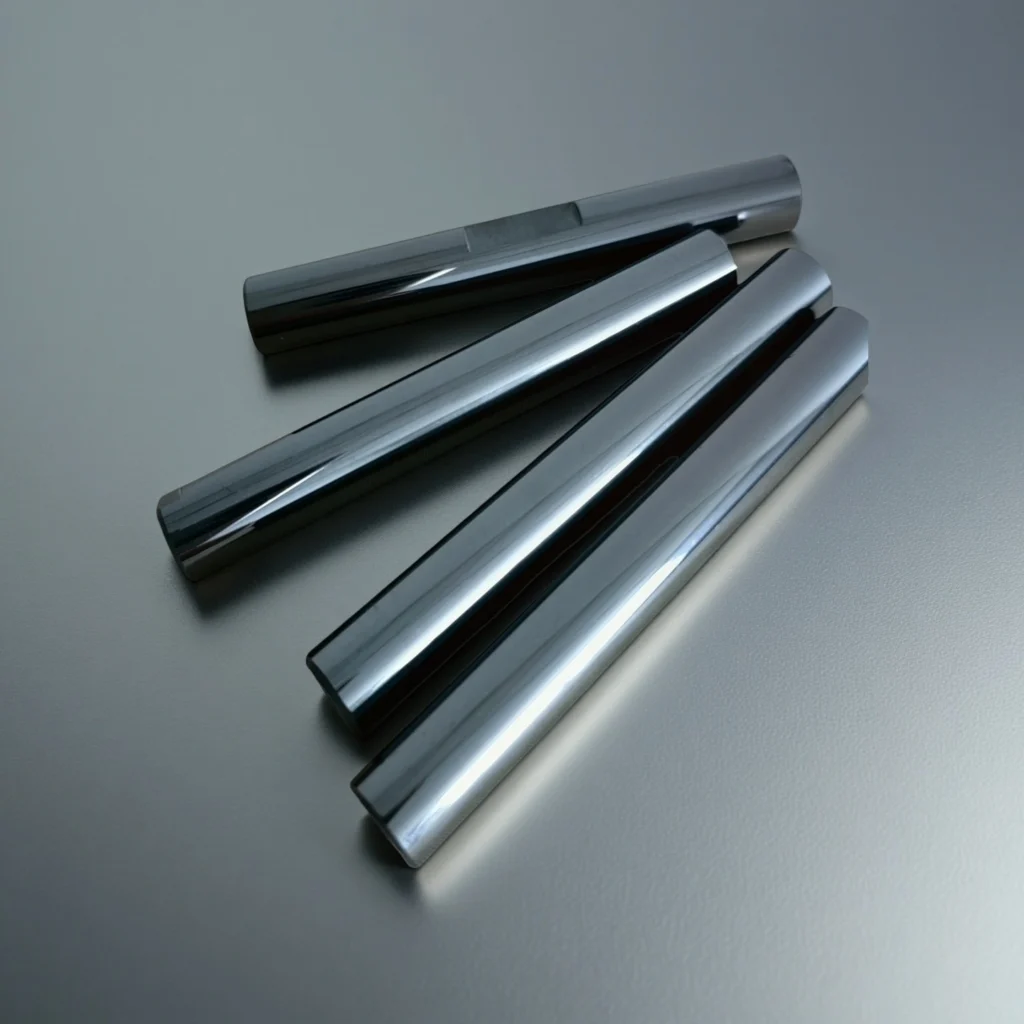 Custom silicon carbide pump shaft with threaded end