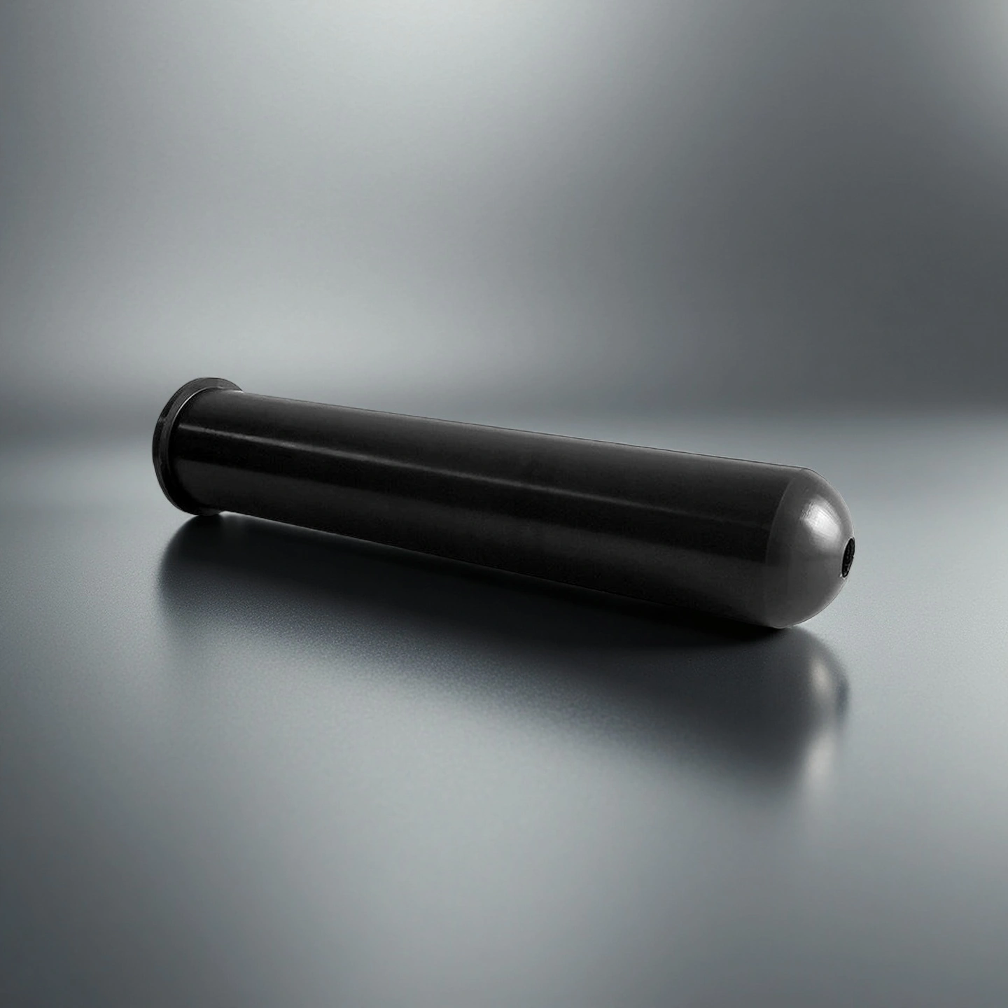 Customizable ceramic riser tube with closed end