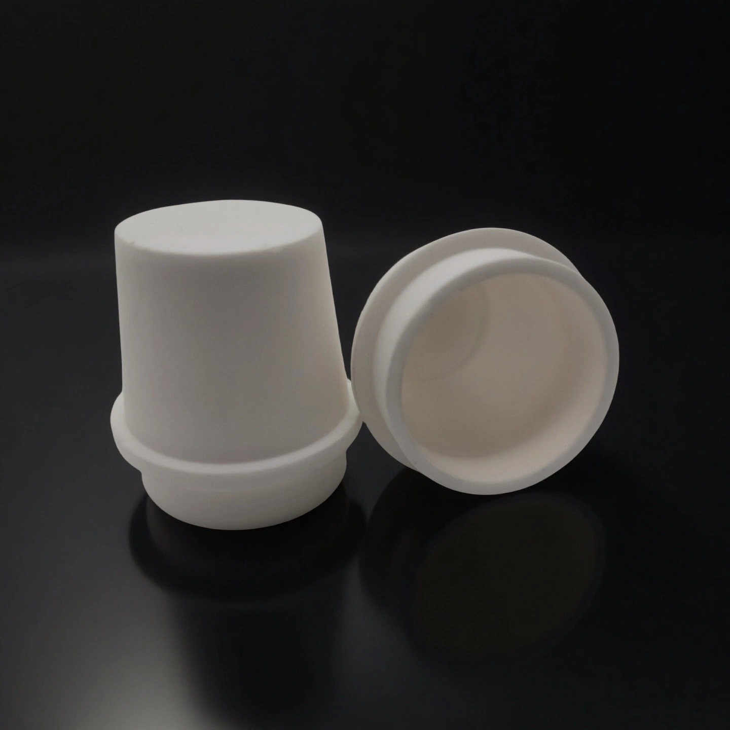 Custom ceramic crucible cross-section samples (thermal lab use)