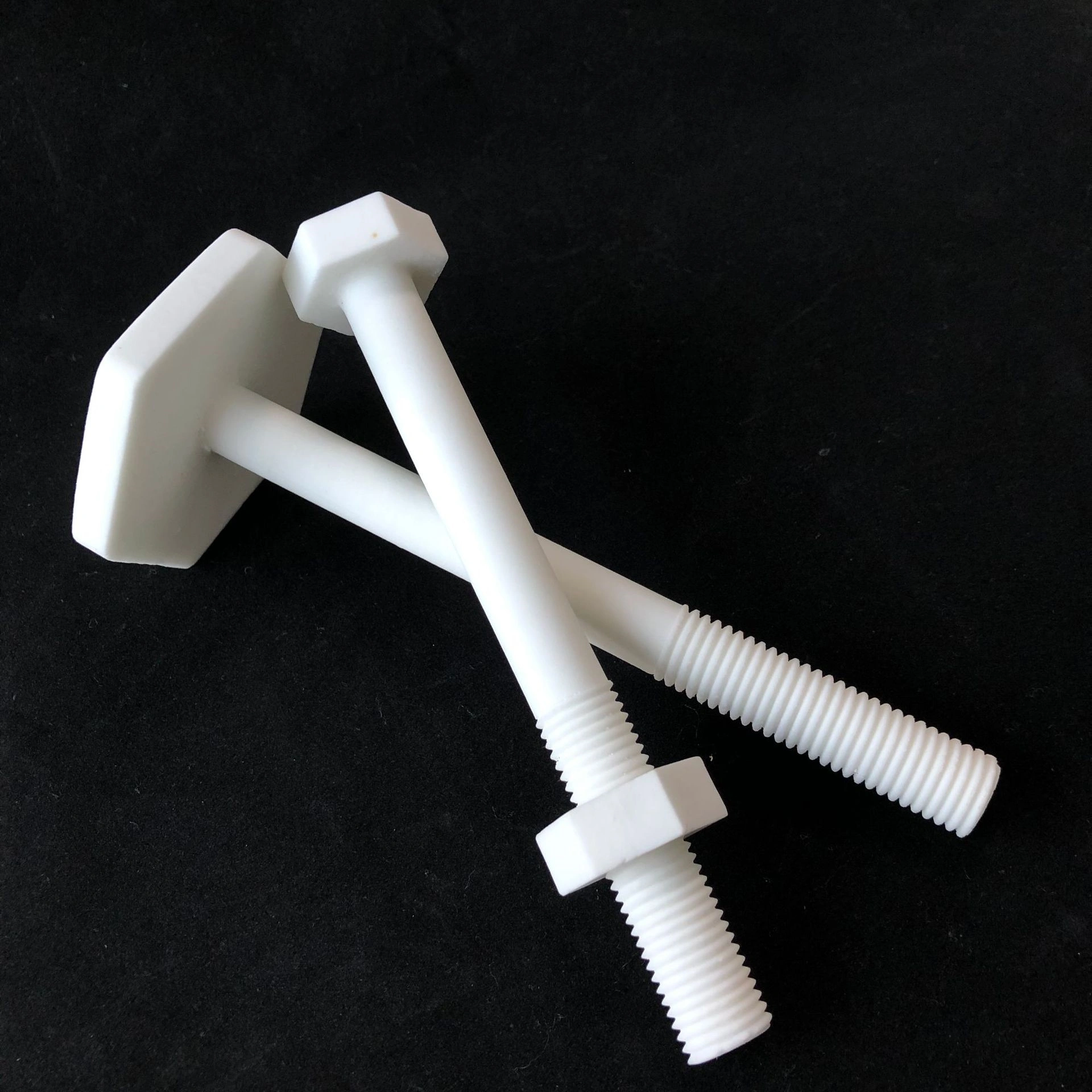 custom hexagonal head alumina ceramic screw with tight tolerance