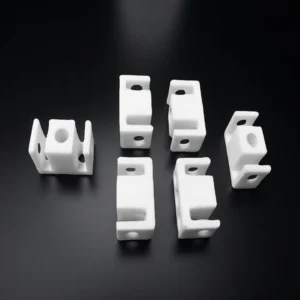 custom machined zirconia fixture with smooth surface