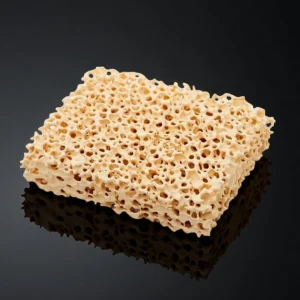 Round magnesia ceramic foam filter with 40 PPI for steel casting