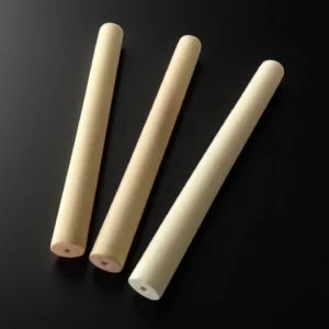 Microporous alumina ceramic tube with visible filtration pores