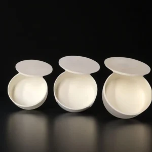 Rectangular Alumina Crucible Tray – Front View