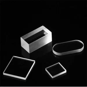 Sapphire window mounted on vacuum chamber flange