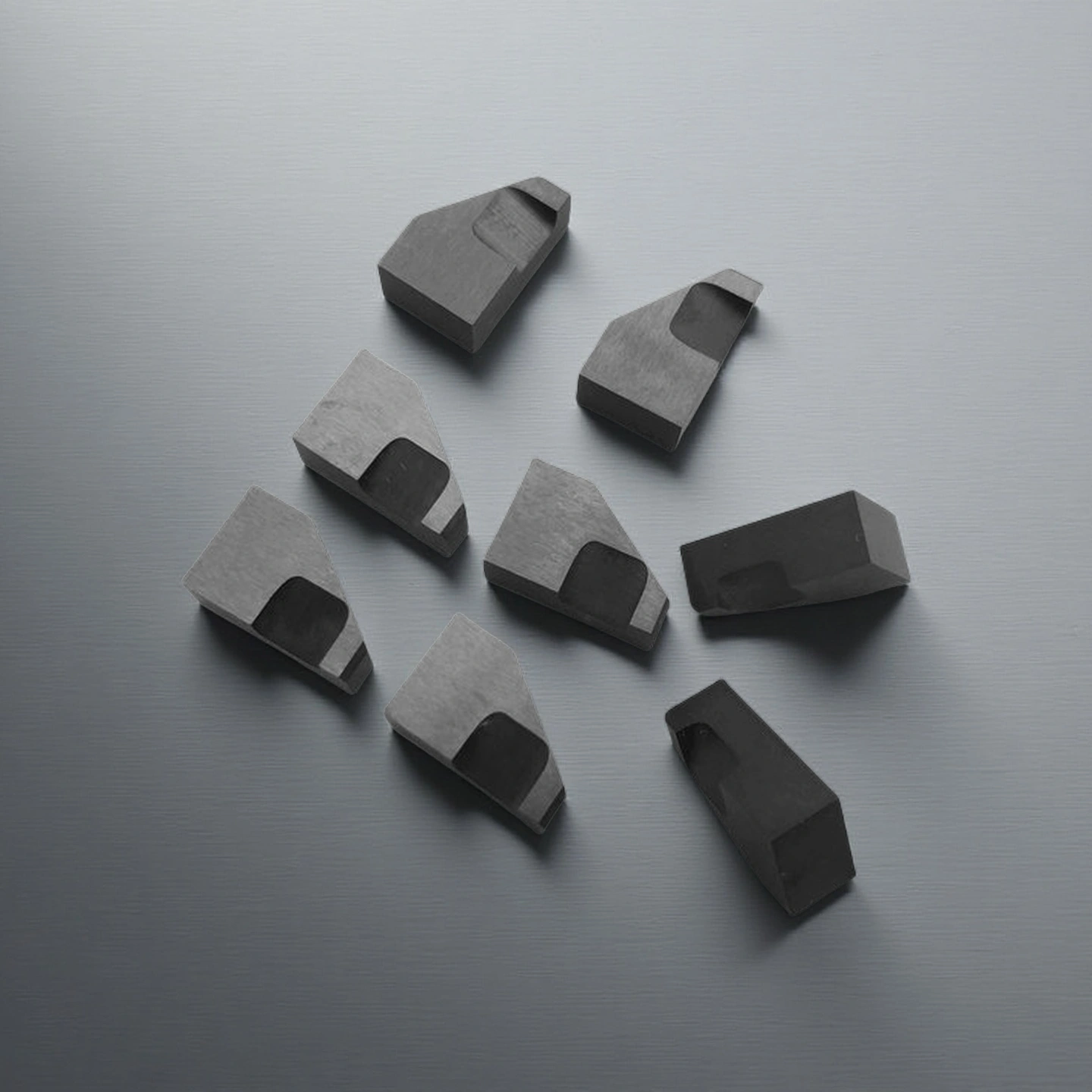 Front view of silicon nitride ceramic plate for welding fixture