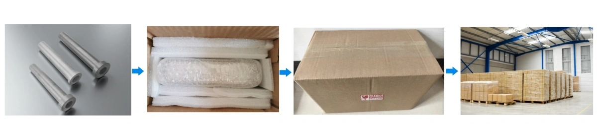 Si3N4 Silicon Nitride Riser Tube Packaging