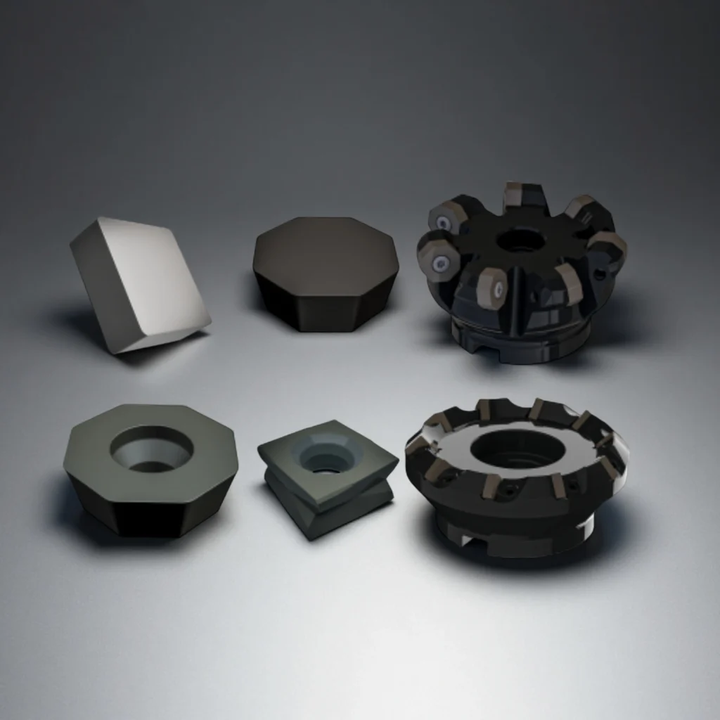 Rectangular silicon nitride cutting inserts for high-speed machining