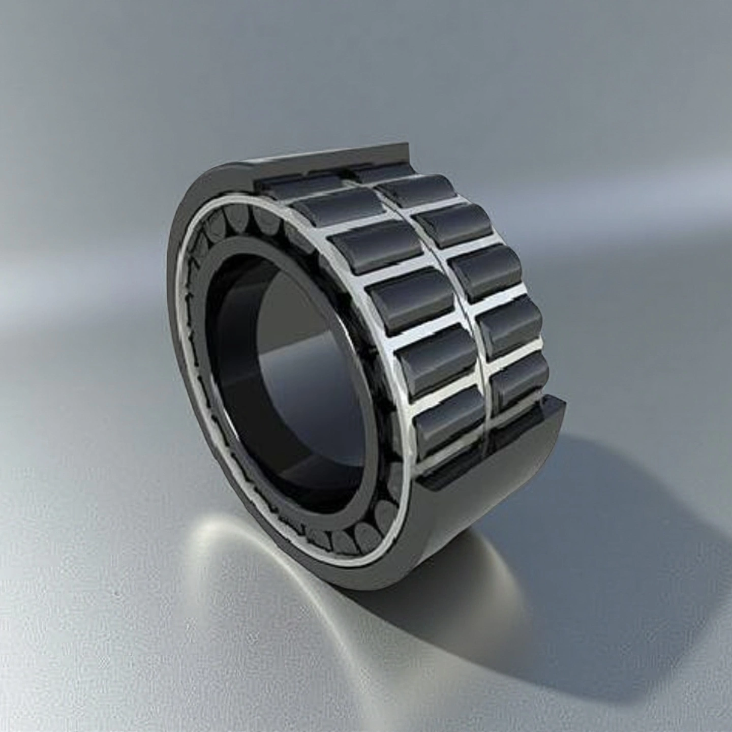 Aerospace-grade ceramic roller bearing in use