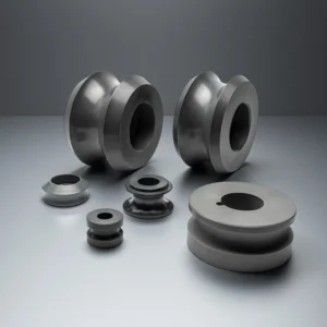 Front view of silicon nitride welding roller for high-temperature welding lines