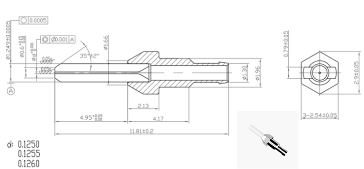 Size of LC Single Mode, with Flange