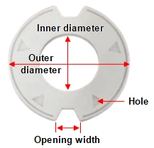 Size of alumina tray 2