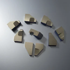 Close-up of polished surface of silicon nitride ceramic plate