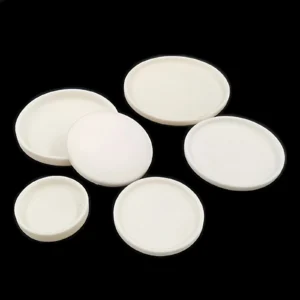 Top view of 99% alumina crucible lid