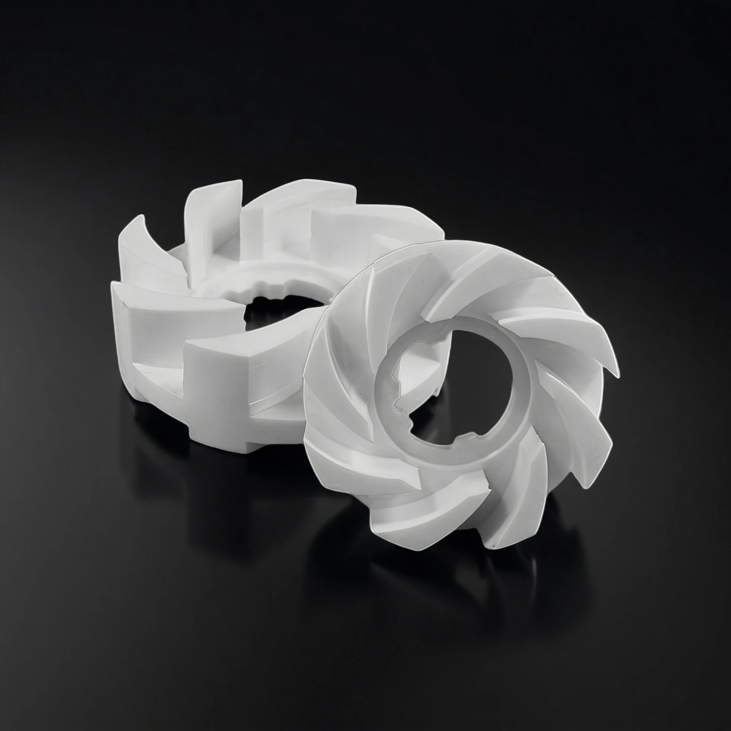 Front view of zirconia ceramic disc for horizontal sand mill