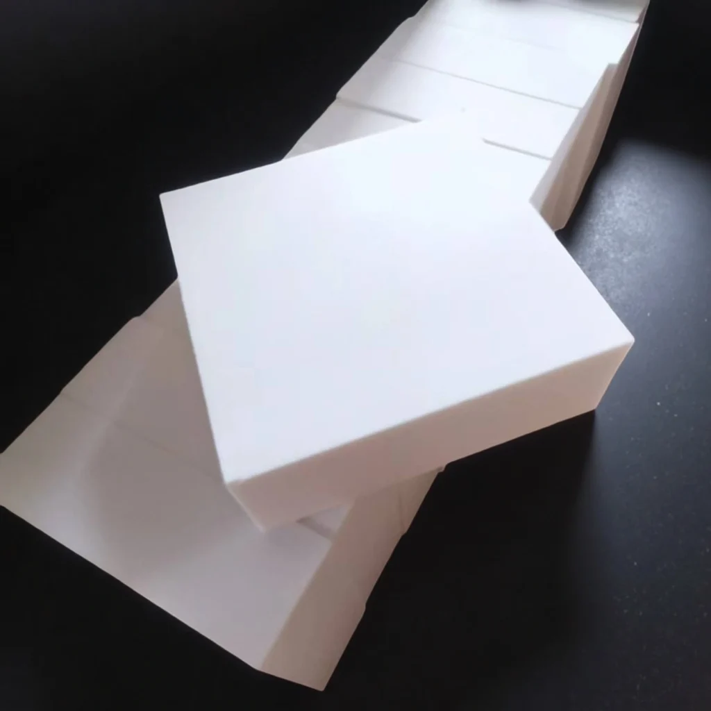 Rectangular ZTA ceramic lining plate for mining equipment