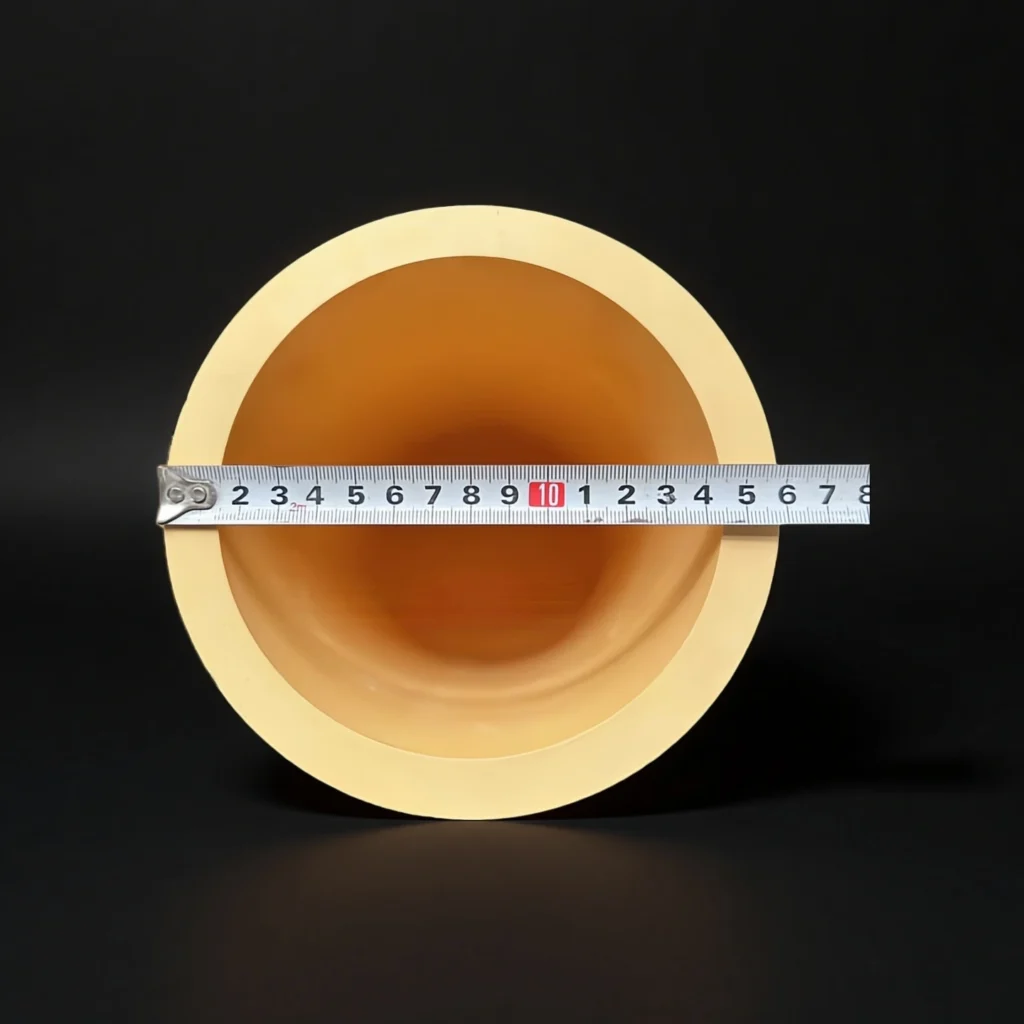 Magnesia stabilized zirconia crucible used in high-temperature furnace