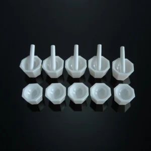 Laboratory grinding zirconia ceramic mortar with pestle – front profile