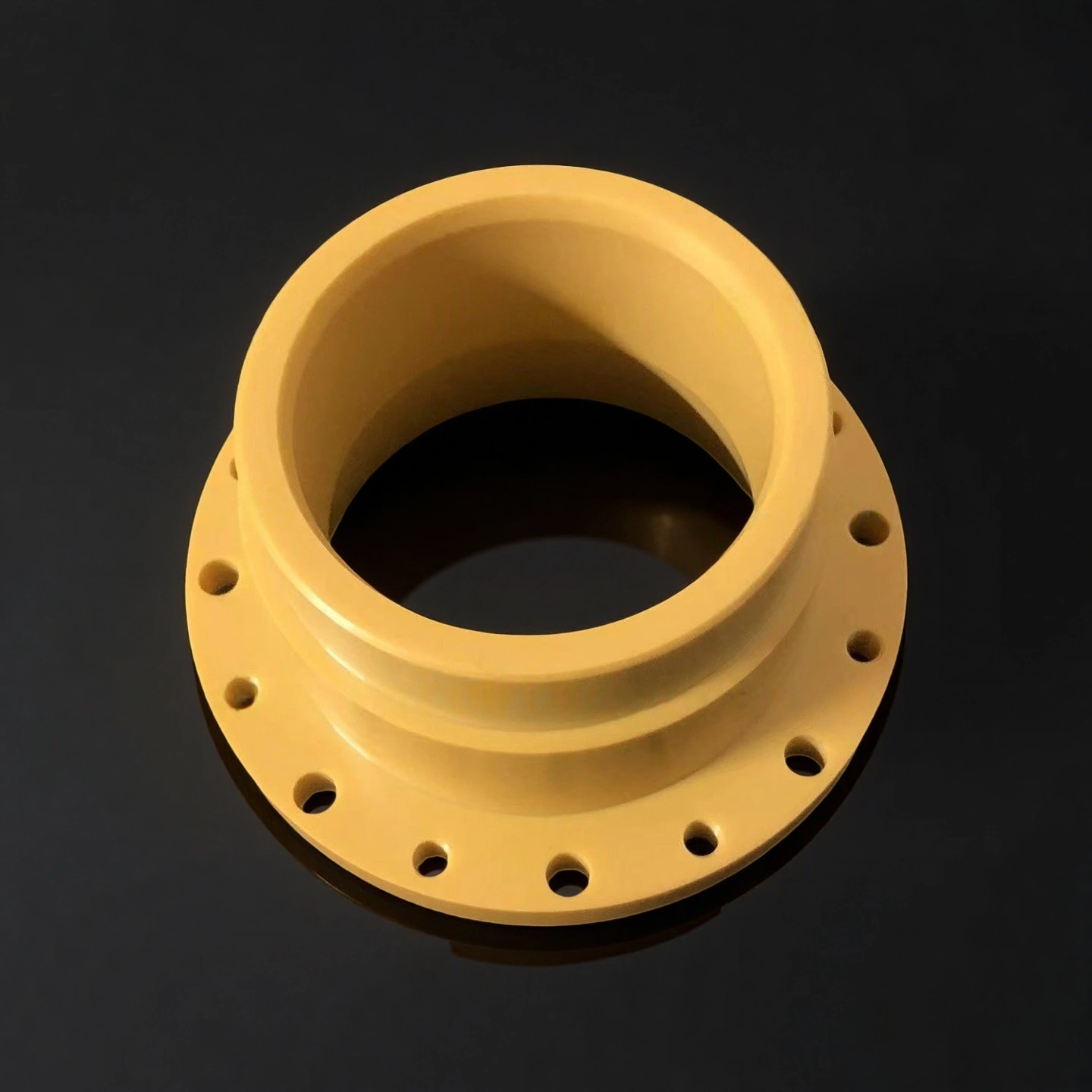 Zirconia ceramic valve installed in chemical processing pipeline